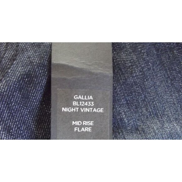 Buffalo David Bitton Gallia 27/4 x 33" Mid Rise Stretch Flare Jeans Night Vtg - Picture 8 of 9